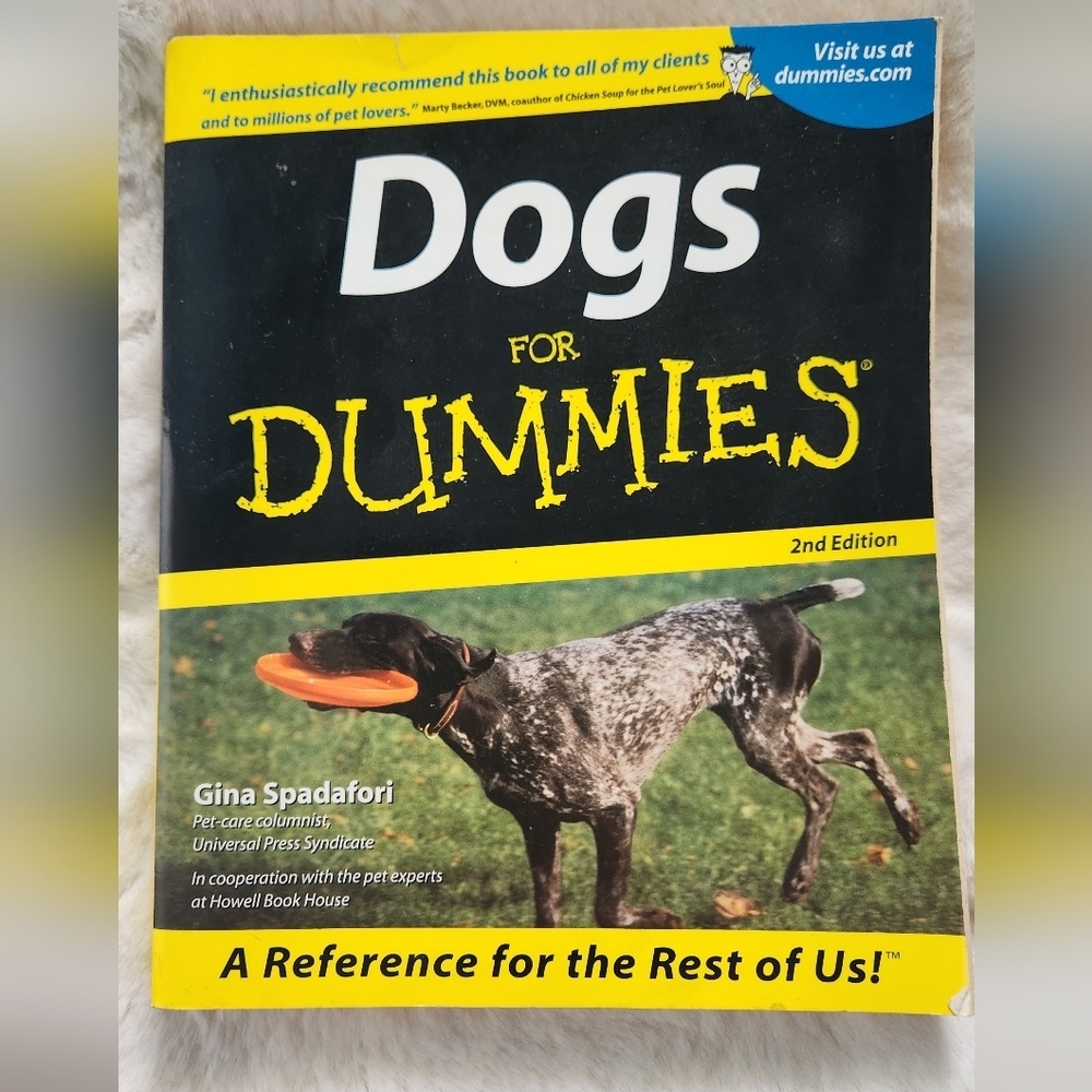 2/$20 -Dogs For Dummies Softcover Book